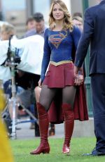 MELISSA BENOIST on the Set of 