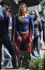 MELISSA BENOIST on the Set of 