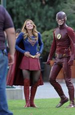 MELISSA BENOIST on the Set of 