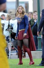 MELISSA BENOIST on the Set of 