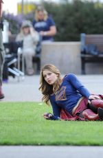 MELISSA BENOIST on the Set of 