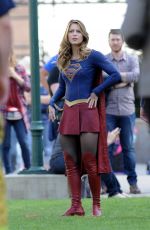 MELISSA BENOIST on the Set of 