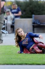 MELISSA BENOIST on the Set of 