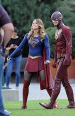 MELISSA BENOIST on the Set of 