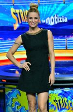 MICHELLE HUMZIKER at Striscia La Notiza at Canal 5 Mediaset Studios in Milan 02/02/2016