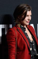 MILLA JOVOVICH at Saint Laurent Fashion Show in Los Angeles 02/10/2016