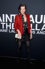 MILLA JOVOVICH at Saint Laurent Fashion Show in Los Angeles 02/10/2016