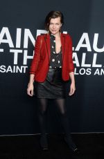 MILLA JOVOVICH at Saint Laurent Fashion Show in Los Angeles 02/10/2016