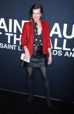 MILLA JOVOVICH at Saint Laurent Fashion Show in Los Angeles 02/10/2016