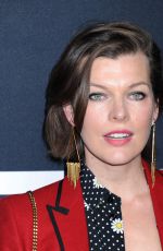 MILLA JOVOVICH at Saint Laurent Fashion Show in Los Angeles 02/10/2016