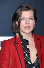 MILLA JOVOVICH at Saint Laurent Fashion Show in Los Angeles 02/10/2016