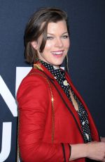 MILLA JOVOVICH at Saint Laurent Fashion Show in Los Angeles 02/10/2016