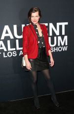 MILLA JOVOVICH at Saint Laurent Fashion Show in Los Angeles 02/10/2016