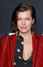 MILLA JOVOVICH at Saint Laurent Fashion Show in Los Angeles 02/10/2016