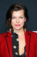 MILLA JOVOVICH at Saint Laurent Fashion Show in Los Angeles 02/10/2016
