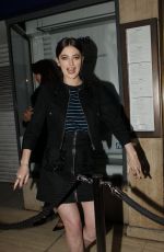 MILLIE BRADY at Bounce Restaurant in London 02/01/2016