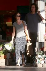 MINKA KELLY Out Shopping Some Flowers in Los Angeles 02/08/2016