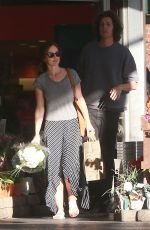 MINKA KELLY Out Shopping Some Flowers in Los Angeles 02/08/2016