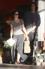 MINKA KELLY Out Shopping Some Flowers in Los Angeles 02/08/2016