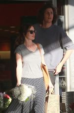 MINKA KELLY Out Shopping Some Flowers in Los Angeles 02/08/2016