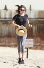 MIRANDA KERR Out Jogging at a Beach in Malibu 02/24/2016