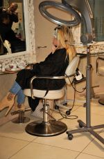 NADIA ESSEX at a Hair Salon in London 02/10/2016