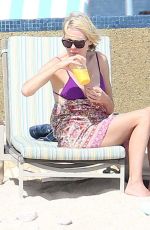 NAOMI WATTS in Bikini on the Beach in Mexico 02/16/2016