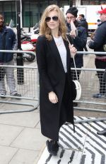 NATALIE DORMER Arrives at BBC Radio 2 in London 02/17/2016
