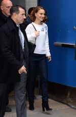 NATALIEPORTMAN Arrives at Good Morning America in New York 01/27/2016