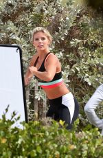 NATASHA OAKLEY and DEVIN BRUGMAN on the Set of a Photoshoot in Miami 02/10/2016