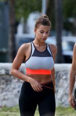 NATASHA OAKLEY and DEVIN BRUGMAN on the Set of a Photoshoot in Miami 02/10/2016
