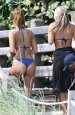 NATASHA OAKLEY and DEVIN BRUGNAB in Bikinis on the Beach in Miami 02/08/2016
