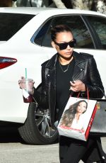 NAYA RIVERA Leaves Andy Lecompte Salon in West Hollywood 02/05/2016