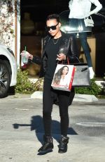 NAYA RIVERA Leaves Andy Lecompte Salon in West Hollywood 02/05/2016