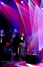 NICOLE SCHERZINGER Performs at Glock Horse Performance Centre in Vienna 01/31/2016