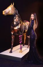 NICOLE SCHERZINGER Performs at Glock Horse Performance Centre in Vienna 01/31/2016