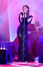 NICOLE SCHERZINGER Performs at Glock Horse Performance Centre in Vienna 01/31/2016