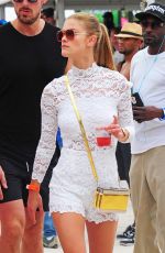 NINA AGDAL at a Beach in Miami 02/20/2016