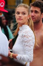 NINA AGDAL at a Beach in Miami 02/20/2016