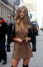 NINA AGDAL Out and About in New York 02/11/2016