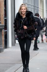 NINA AGDAL Out and About in Soho 02/09/2016