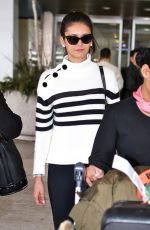 NINA DOBREV at Pearson International Airport in Toronto 02/19/2016