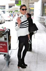 NINA DOBREV at Pearson International Airport in Toronto 02/19/2016