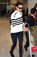 NINA DOBREV at Pearson International Airport in Toronto 02/19/2016