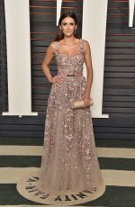 NINA DOBREV at Vanity Fair Oscar 2016 Party in Beverly Hills 02/28/2016