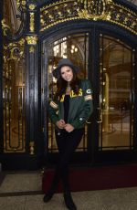 NINA DOBREV Heading to Super Bowl 50 in San Francisco 02/07/2016