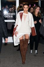 OLIVIA CULPO Leaves Prabal Gurung 2016 Fashion Show in New York 02/15/2016