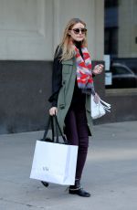 OLIVIA PALERMO Out Shopping in New York 02/06/2016