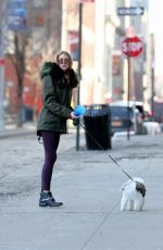 OLIVIA PALERMO Walks Her Dog Out in New York 02/06/2016