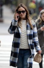 OLIVIA WILDE Chatting on Her Phone in West Village 02/17/2016